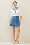 Story Untold Denim Skirt