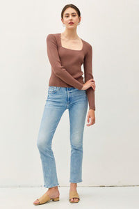 Falling for You Ribbed Top