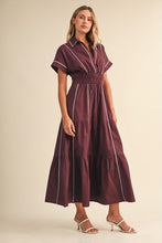 Load image into Gallery viewer, Show Me The Way Burgundy Dress
