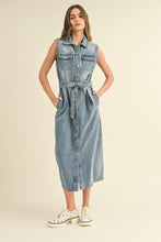 Load image into Gallery viewer, Blue Jean Babe Midi Dress
