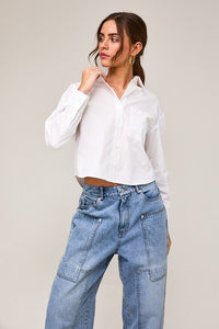 Elevated Essentials- The Classic Crop Button Down