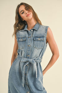 Blue Jean Babe Midi Dress