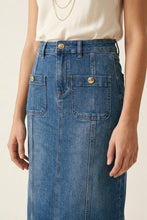 Load image into Gallery viewer, Good Call Denim Skirt
