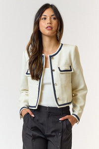 Gleaming Grace Cropped Jacket