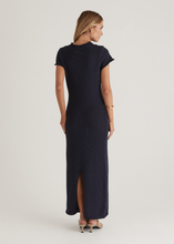 Load image into Gallery viewer, All the Angles Knit Navy Dress
