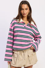 Load image into Gallery viewer, Varsity Girl Striped Polo
