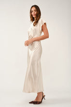 Load image into Gallery viewer, Smooth Finish Silk Dress in Champagne
