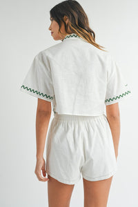 Cabana Chic Embroidered Set