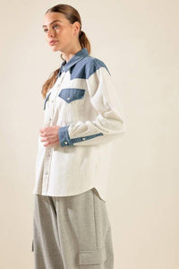 Owning The Room Contrast Shirt