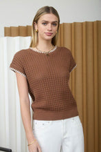 Load image into Gallery viewer, Don’t Doubt It Brown Knit Top

