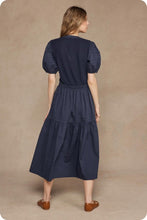 Load image into Gallery viewer, Hold On To This Navy Mixed Dress -17/10
