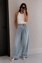 Load image into Gallery viewer, Loewe Girl Draped Jeans
