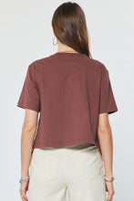 Load image into Gallery viewer, Graceful Aura Lace Tee in Brown
