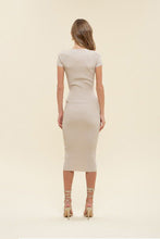 Load image into Gallery viewer, Wardrobe Capsule Knit Dress in Beige
