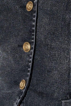 Load image into Gallery viewer, Seems Like It Black Denim Vest

