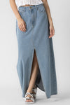 Blues with You Denim Maxi Skirt