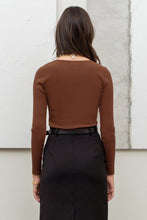 Load image into Gallery viewer, Elevated Essentials Brown Henley L/S Tee
