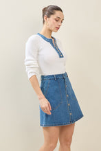Load image into Gallery viewer, No Comparison Denim Mix Sweater
