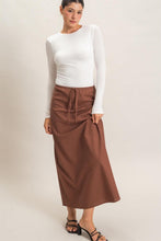 Load image into Gallery viewer, Easy Choice Camel Slip Skirt
