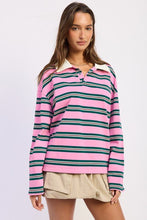 Load image into Gallery viewer, Varsity Girl Striped Polo
