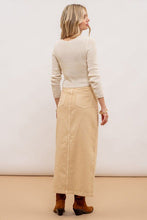 Load image into Gallery viewer, World View Sand Midi Skirt
