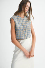 Load image into Gallery viewer, Tweed &amp; Chic Vest
