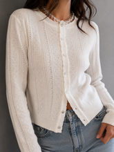 Load image into Gallery viewer, There When You Need Pointelle Cardigan
