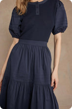 Load image into Gallery viewer, Hold On To This Navy Mixed Dress -17/10
