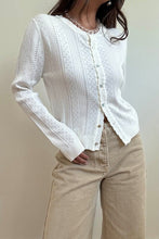 Load image into Gallery viewer, There When You Need Pointelle Cardigan
