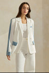 Just a Feeling Denim Mix Blazer