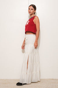 Call It Fate Tiered Maxi Skirt