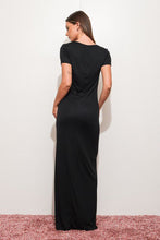 Load image into Gallery viewer, Elevated Essentials Black Tee Maxi Dress
