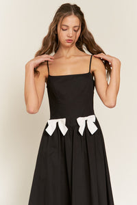 Flirty Affair Bow Midi Dress