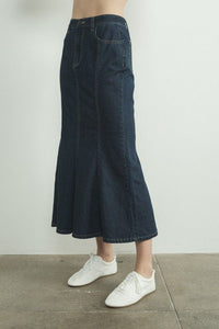 Radiant Rhythm Denim Skirt