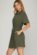 Load image into Gallery viewer, It All Worked Out Olive Dress
