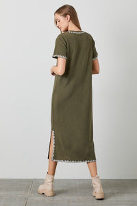 Take The Long Way Midi Dress