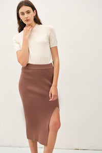 Falling for You Ribbed Skirt