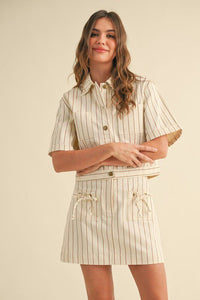 Resort Allure Toffee Stripe Set