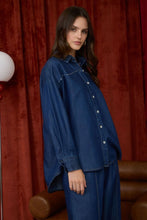 Load image into Gallery viewer, Made for More Studded Denim Shirt
