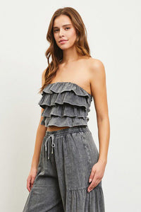 Embrace It Denim Tube Top