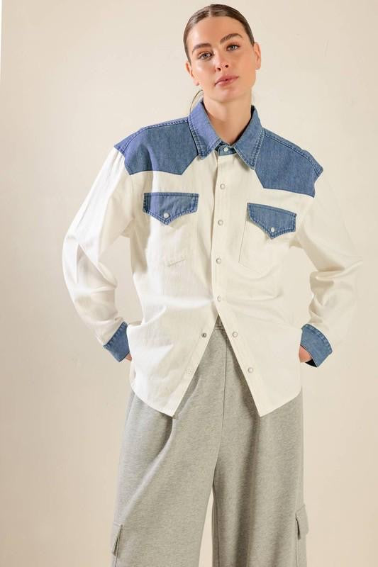 Owning The Room Contrast Shirt