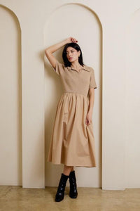 Cross Your Mind Mixed Dress