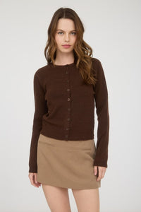 Elevated Essentials - Keep It Simple Brown Cardi
