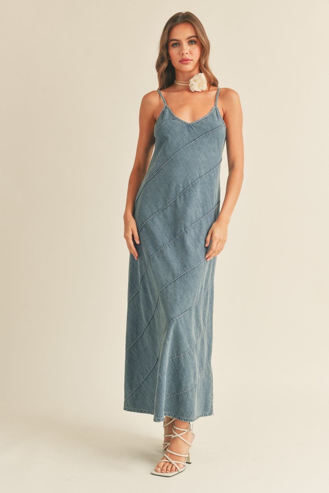 Atelier Denim Maxi Dress