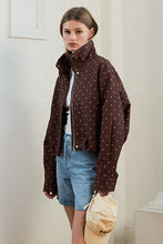 Load image into Gallery viewer, First Class Brown Dot Windbreaker
