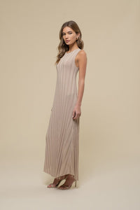 True Classic Knit Dress in Taupe