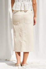 Load image into Gallery viewer, Like Second Nature Ecru Denim Skirt
