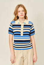 Load image into Gallery viewer, It All Lines Up Knit Polo
