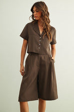 Load image into Gallery viewer, Easy Authority Brown Bermuda Set
