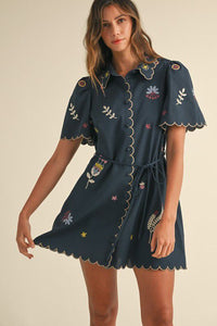 Someplace Somewhere Embroidered Dress